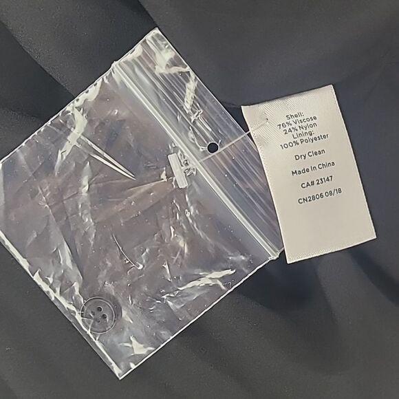 Talbots RSVP Black Velvet Floral Burnout Lined Blouse Tunic Top Size 2X - Picture 12 of 14